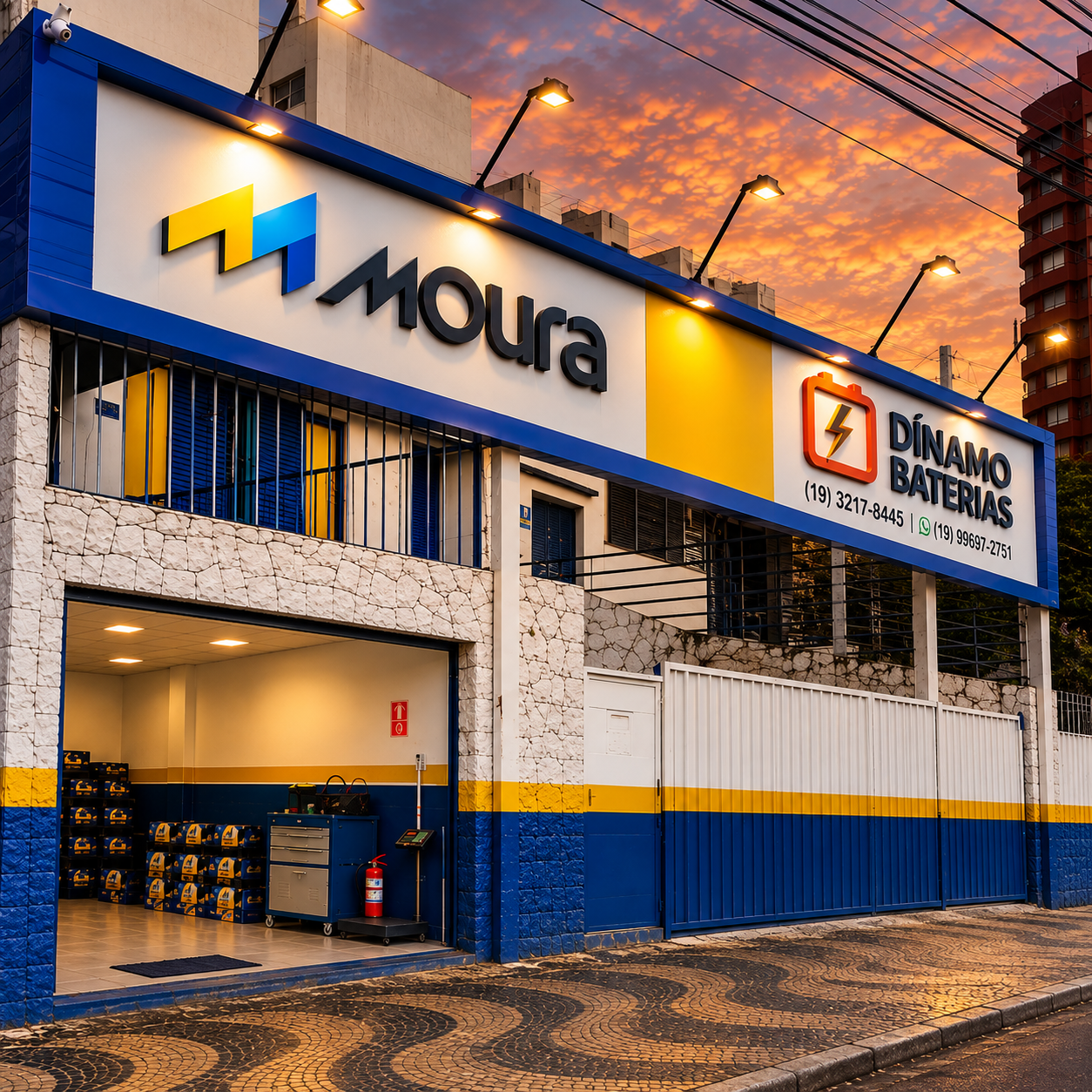 Fachada da Dínamo Baterias Campinas